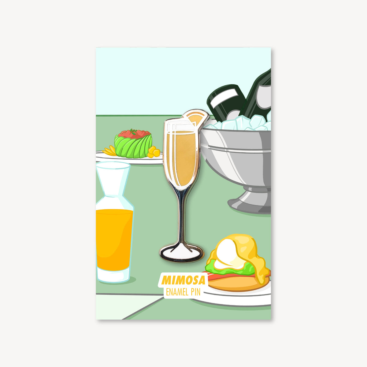 Mimosa Cocktail Pin