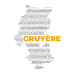 Gruyère Cheese Map - Pocket T-shirt-T-Shirt-gift ideas for foodies-Knife Shift