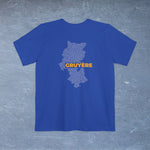 Gruyère Cheese Map - Pocket T-shirt-T-Shirt-gift ideas for foodies-Knife Shift