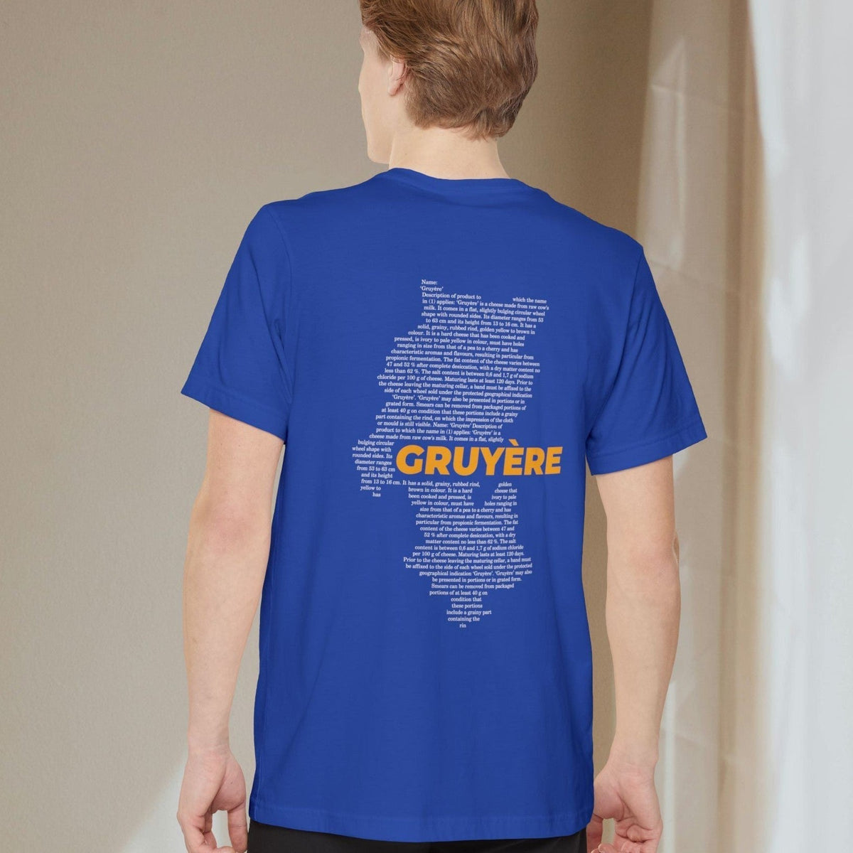 Gruyère Cheese Map - Pocket T-shirt-T-Shirt-gift ideas for foodies-Knife Shift