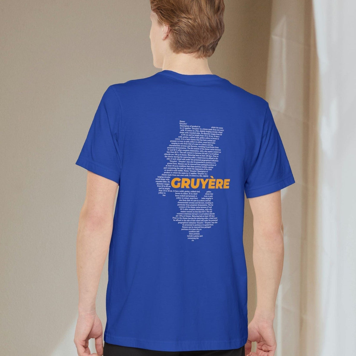 Gruyère Cheese Map - Pocket T-shirt-T-Shirt-gift ideas for foodies-Knife Shift