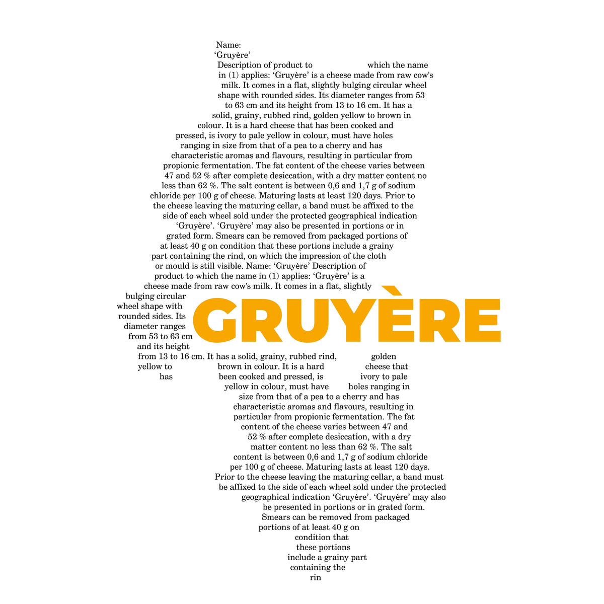 Gruyère Cheese Map - Pocket T-shirt-T-Shirt-gift ideas for foodies-Knife Shift