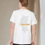 Gruyère Cheese Map - Pocket T-shirt-T-Shirt-gift ideas for foodies-Knife Shift