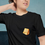 Gruyère Cheese Map - Pocket T-shirt-T-Shirt-gift ideas for foodies-Knife Shift