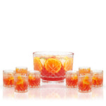 Admiral Crystal Punch Bowl and Tumbler Set - Knife Shift