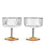 Gatsby Coupe Glasses Set of 2 - Knife Shift