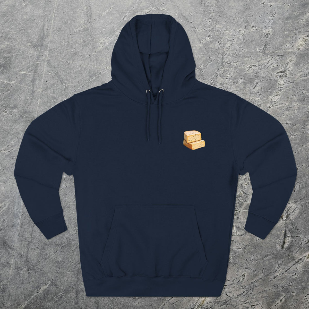 Havarti Cheese Map - Midweight Hoodie-Hoodie-gift ideas for foodies-Knife Shift