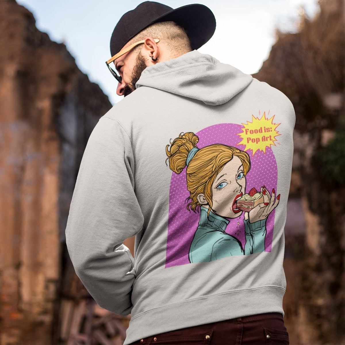 Have Your Cake! - Food Pop Art Hoodie-Hoodie-gift ideas for foodies-Knife Shift