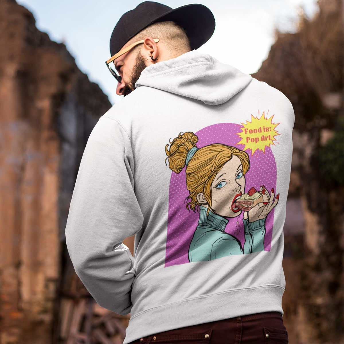 Have Your Cake! - Food Pop Art Hoodie-Hoodie-gift ideas for foodies-Knife Shift