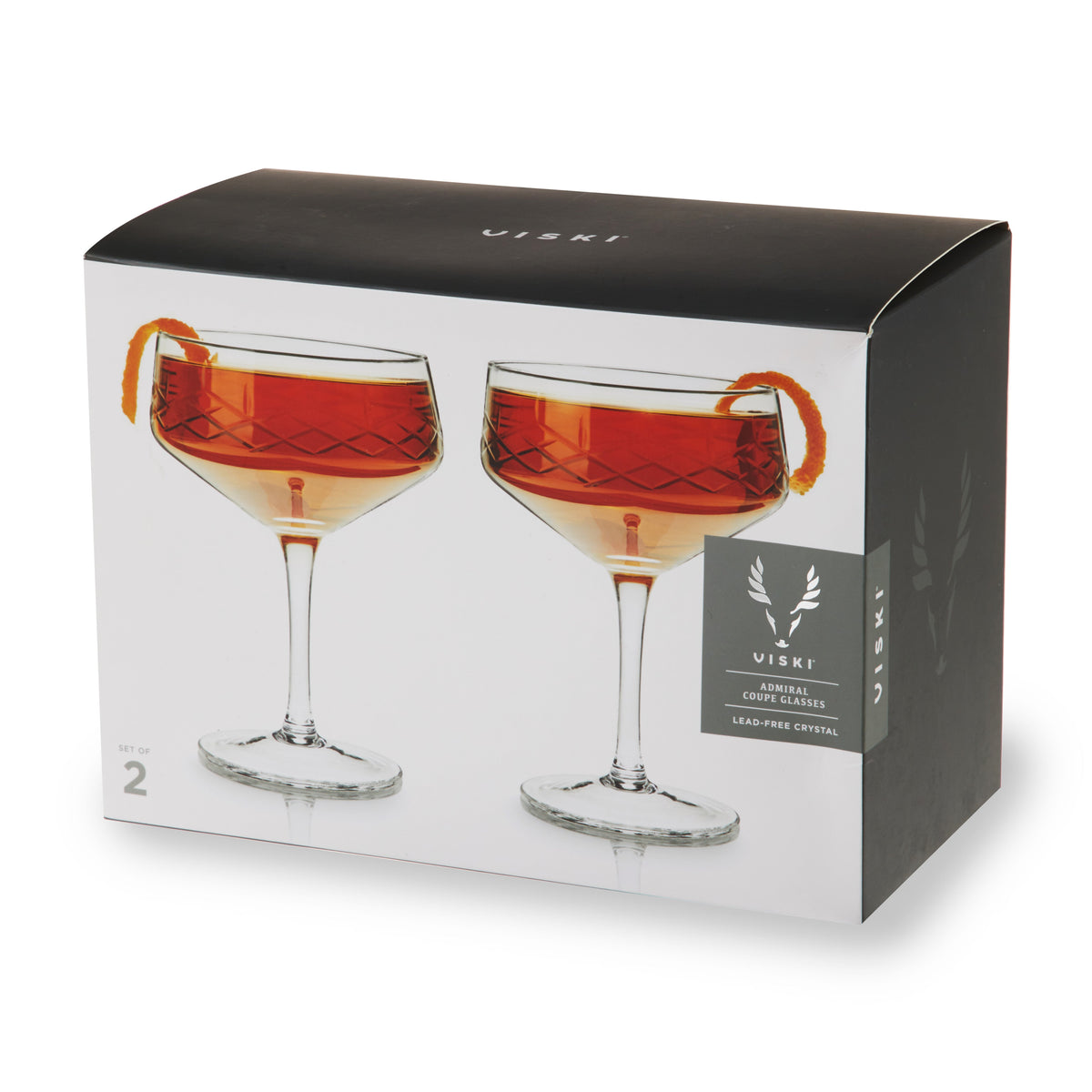 Admiral Crystal Coupe Glasses - Knife Shift