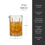 Admiral Crystal Mixing Glass - Knife Shift