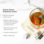 Glacier Rocks Soapstone Cube Set of 6 - Knife Shift