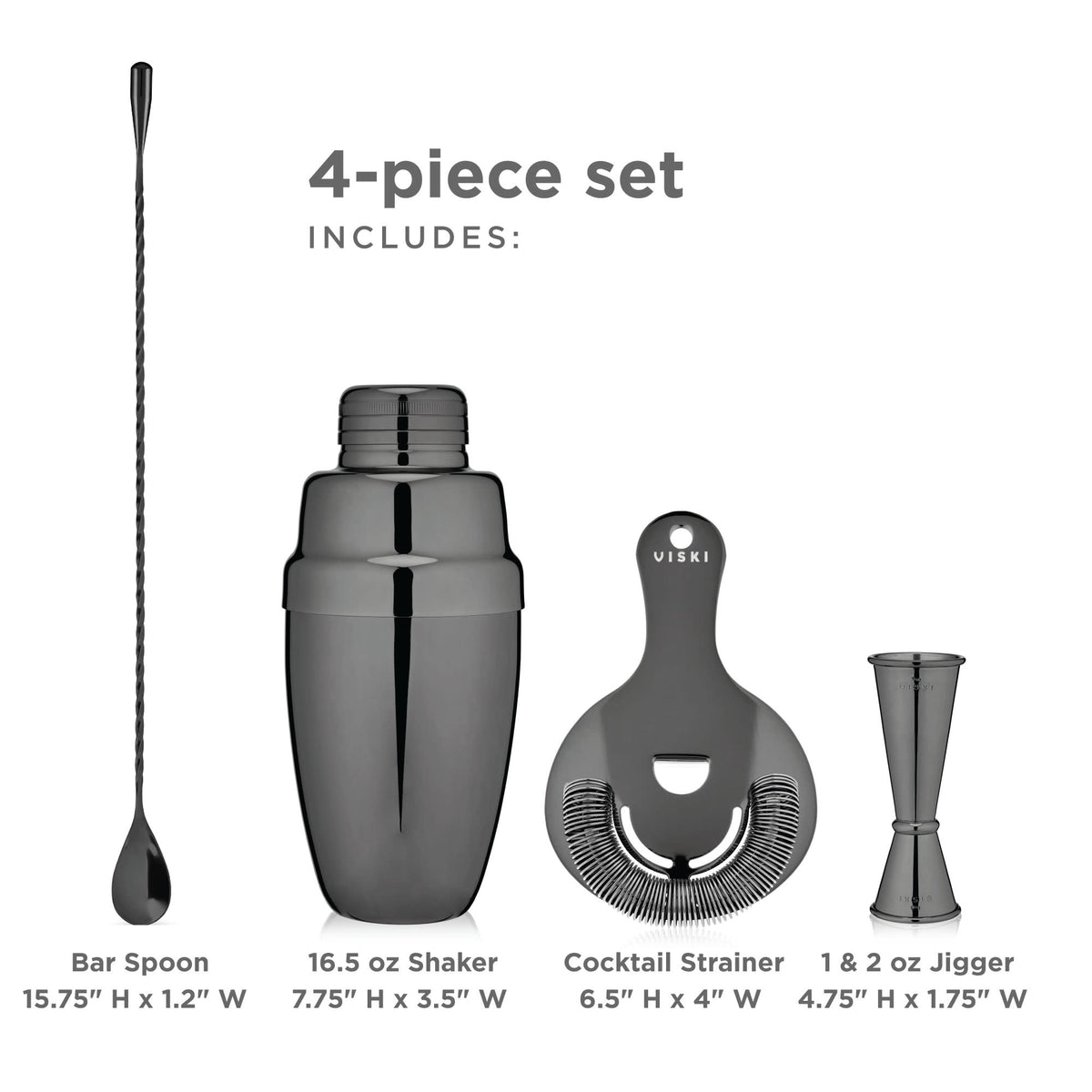 4-Piece Warren Barware Set - Knife Shift