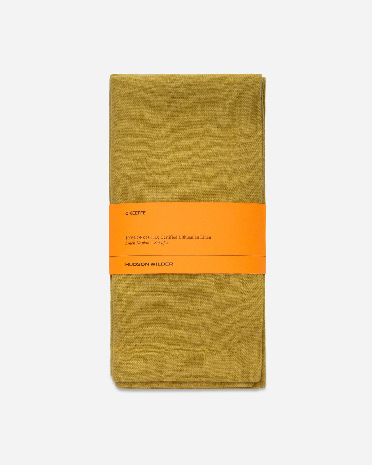 O'Keeffe Linen Napkin (Mustard Yellow) - Set of 2