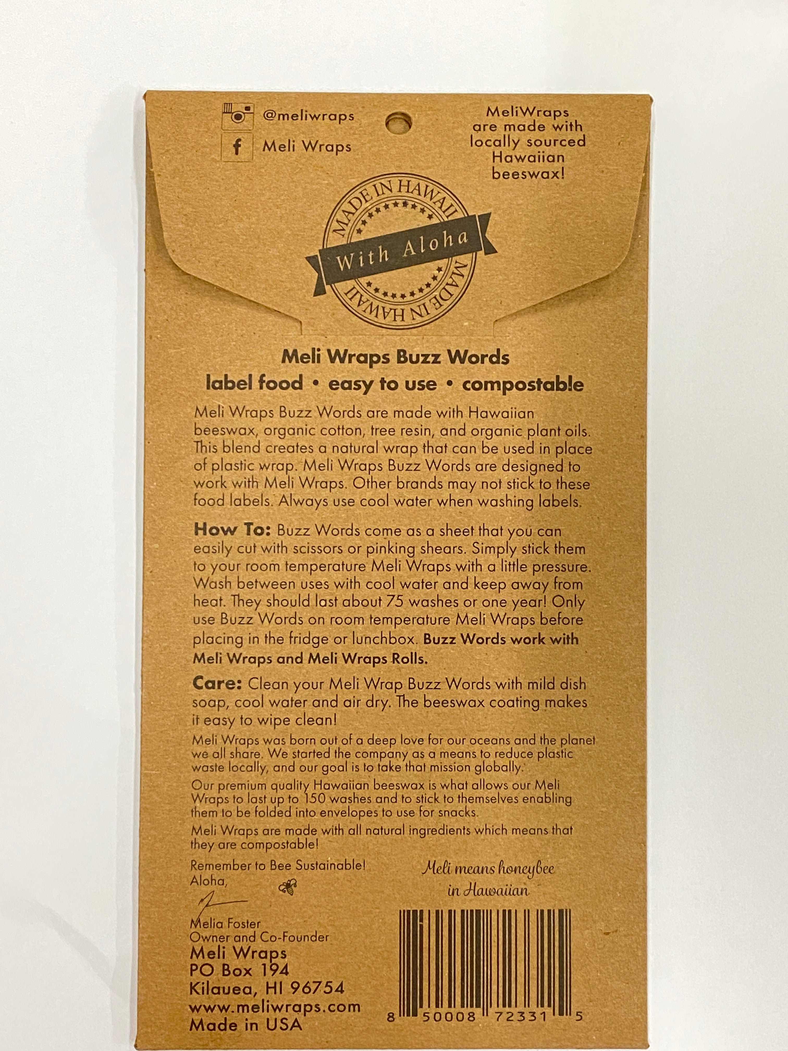 Meli Wraps Beeswax Wrap Food Labels - Thumbnail 5