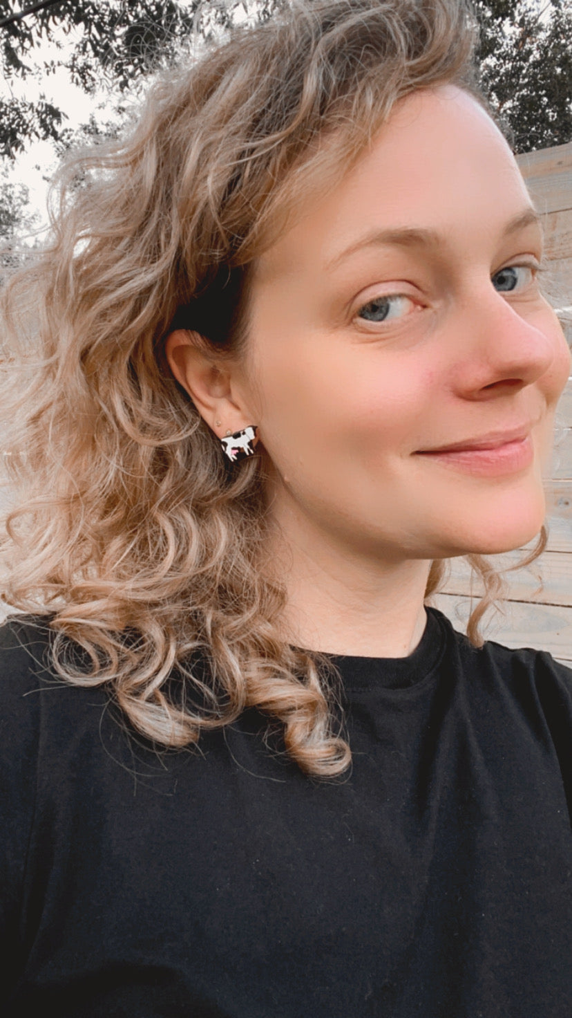 Cow Studs - 2 Colors Available - Knife Shift