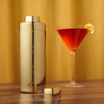 Art Deco Cocktail Shaker in Gold - Knife Shift
