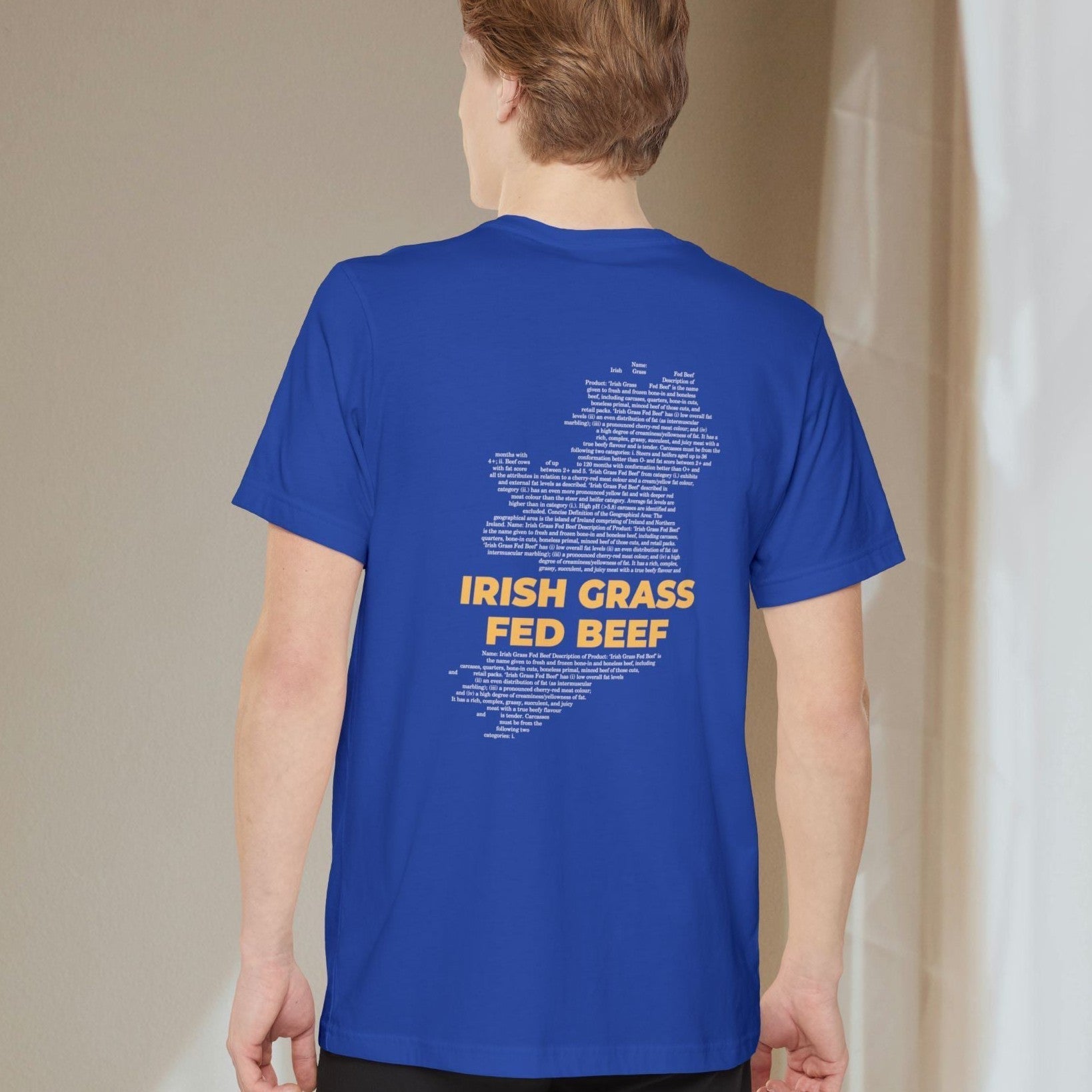 Irish Grass Fed Beef - Pocket T-shirt-T-Shirt-gift ideas for foodies-Knife Shift