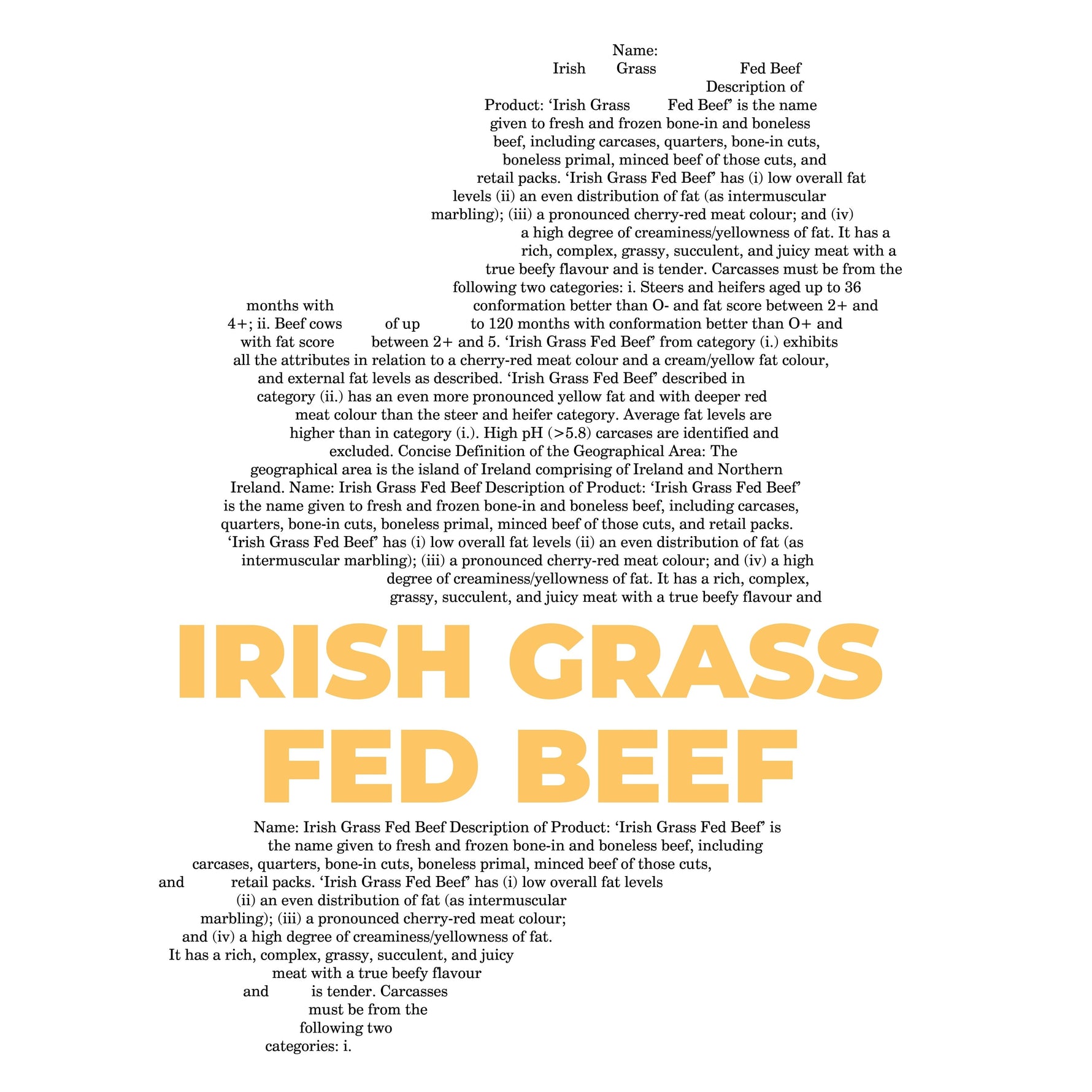 Irish Grass Fed Beef - Pocket T-shirt-T-Shirt-gift ideas for foodies-Knife Shift