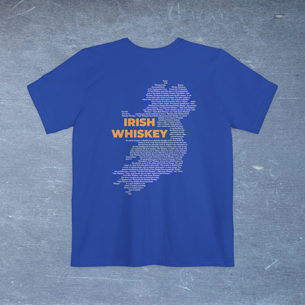 Irish Whiskey Map - Pocket T-shirt-T-Shirt-gift ideas for foodies-Knife Shift