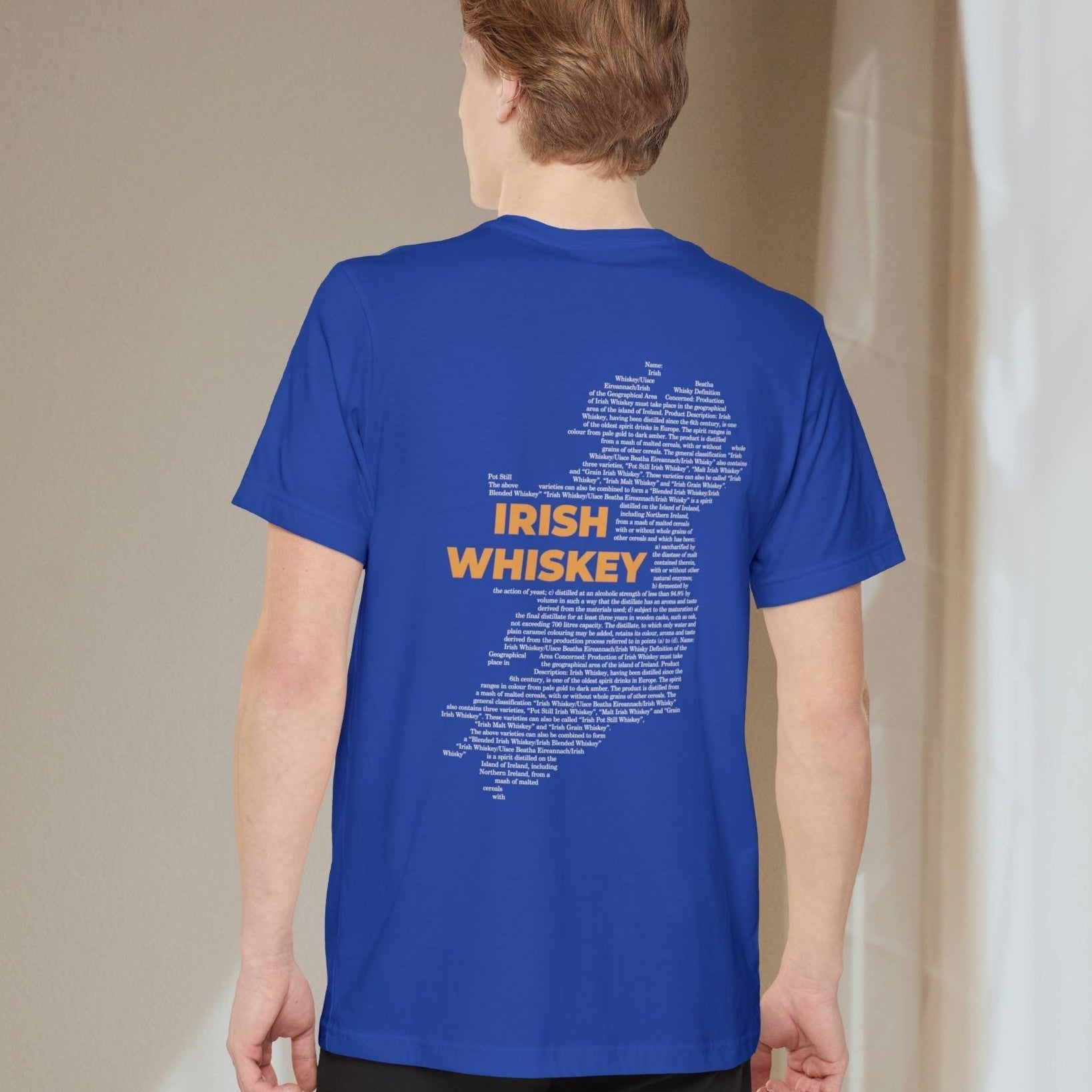 Irish Whiskey Map - Pocket T-shirt-T-Shirt-gift ideas for foodies-Knife Shift