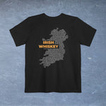 Irish Whiskey Map - Pocket T-shirt-T-Shirt-gift ideas for foodies-Knife Shift