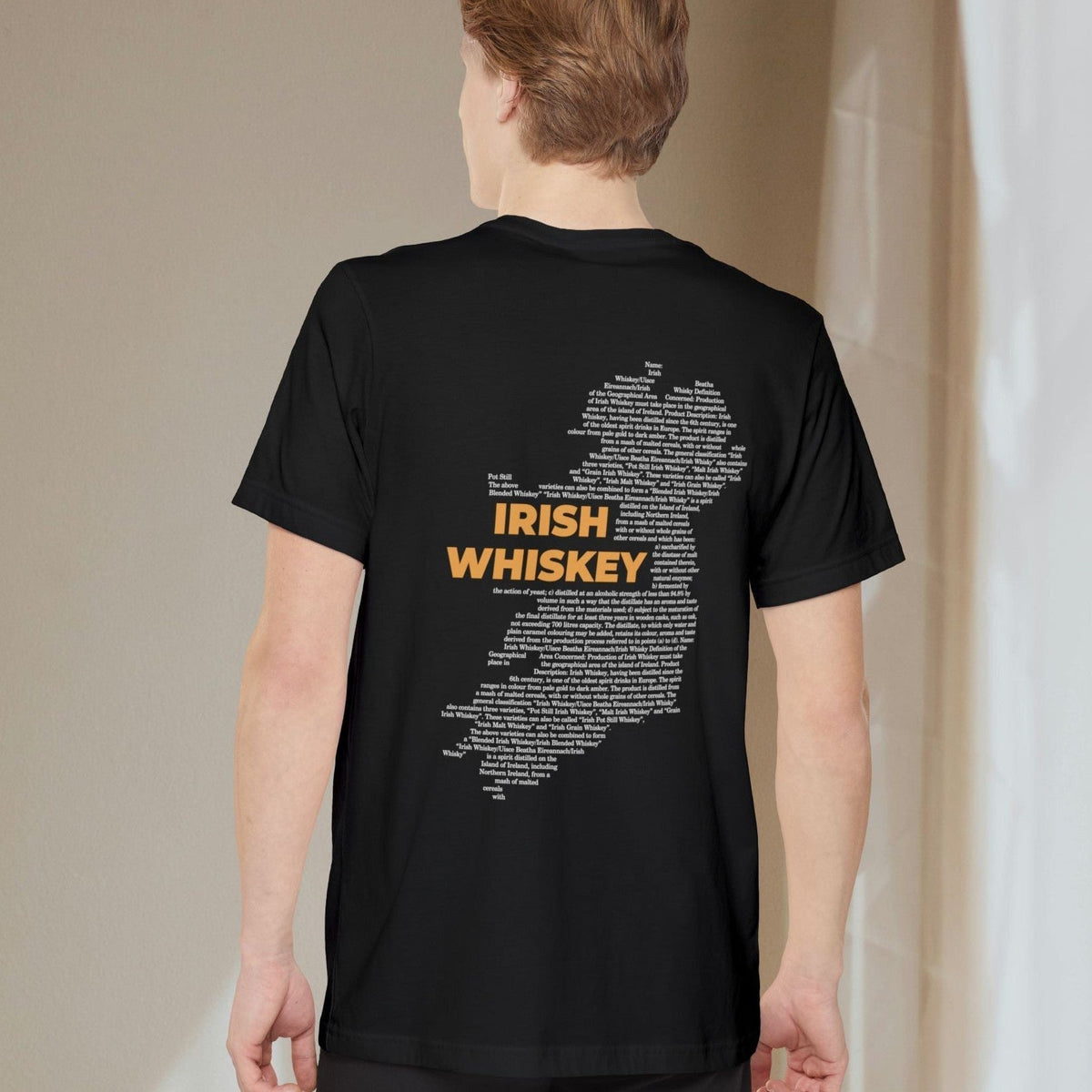 Irish Whiskey Map - Pocket T-shirt-T-Shirt-gift ideas for foodies-Knife Shift