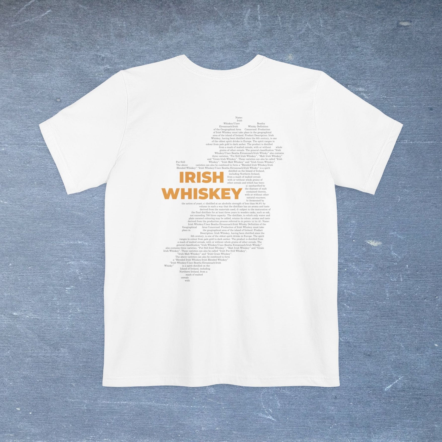 Irish Whiskey Map - Pocket T-shirt-T-Shirt-gift ideas for foodies-Knife Shift