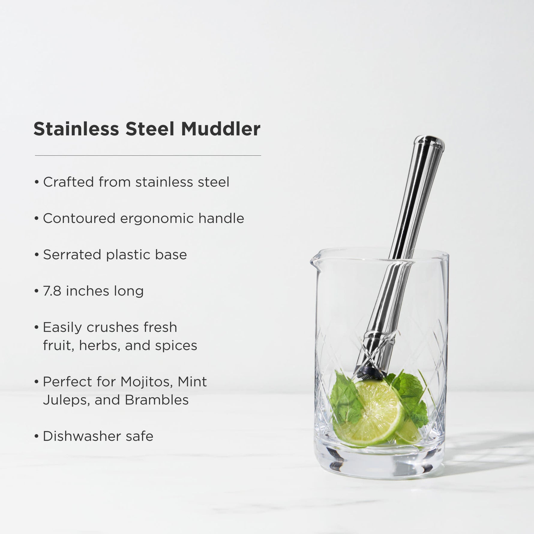 Stainless Steel Muddler - Knife Shift
