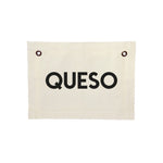 Queso Small Canvas Flag - Knife Shift