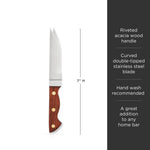 Professional Bartender Knife with Acacia Wood Handle - Knife Shift