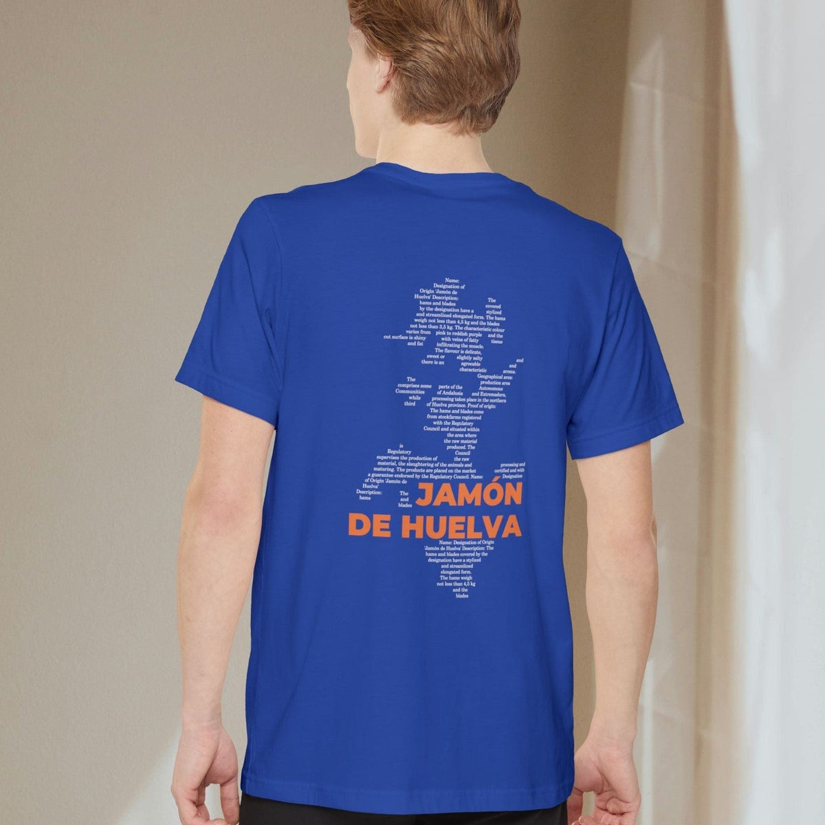 Jamón de Huelva Map - Pocket T-shirt-T-Shirt-gift ideas for foodies-Knife Shift