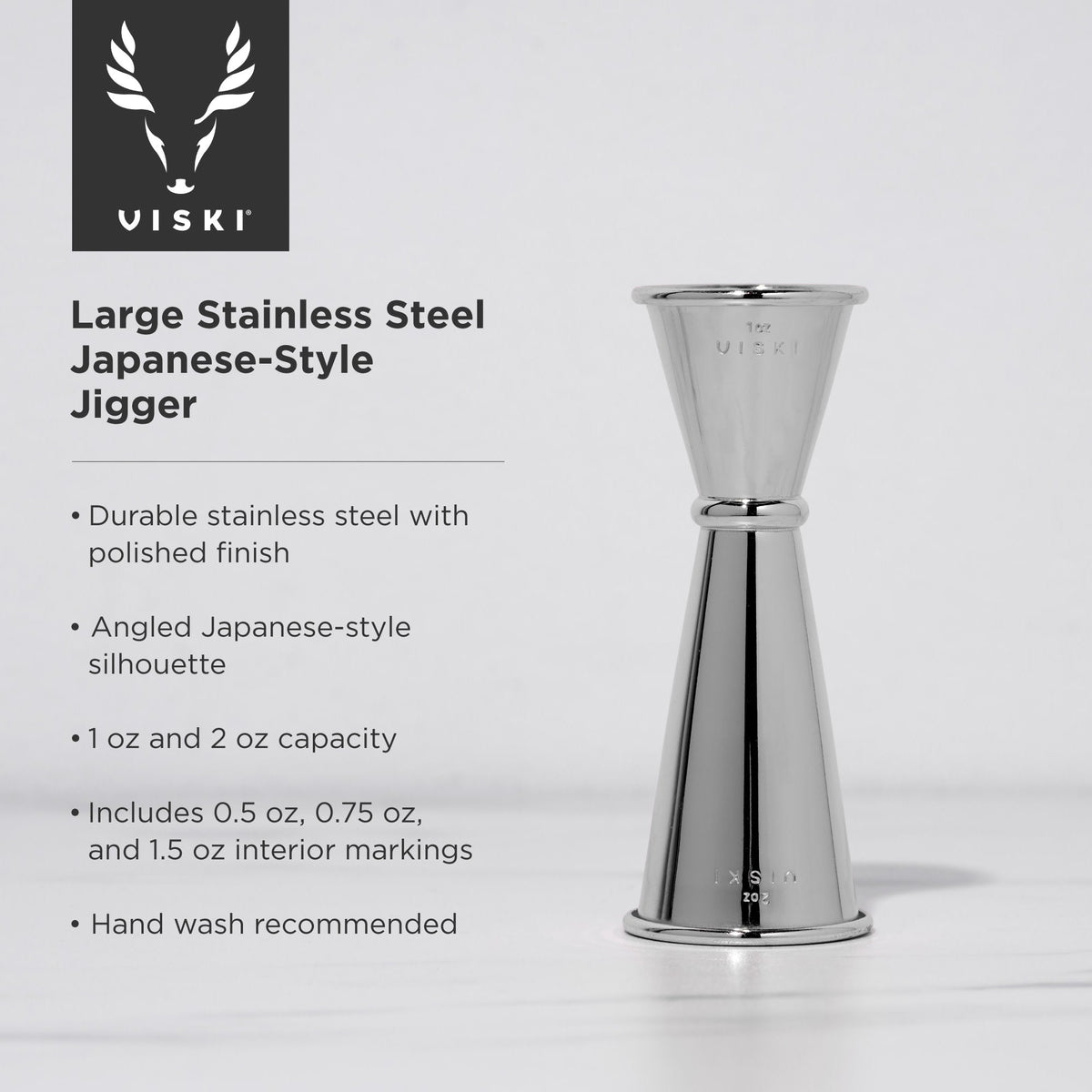 Harrison Large Japanese-Style Jigger - Knife Shift