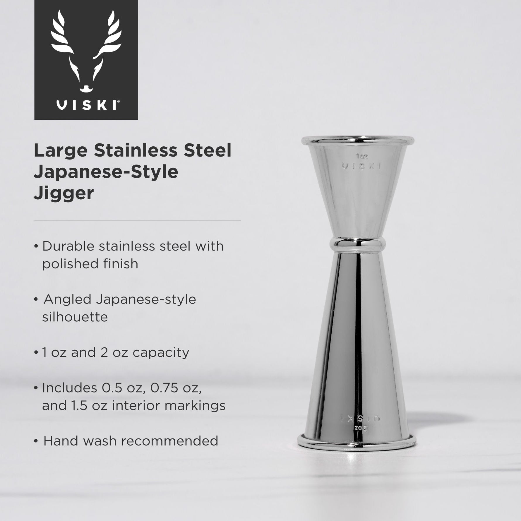 Harrison Large Japanese-Style Jigger - Knife Shift