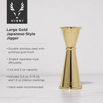 Belmont Large Japanese-Style Jigger - Knife Shift