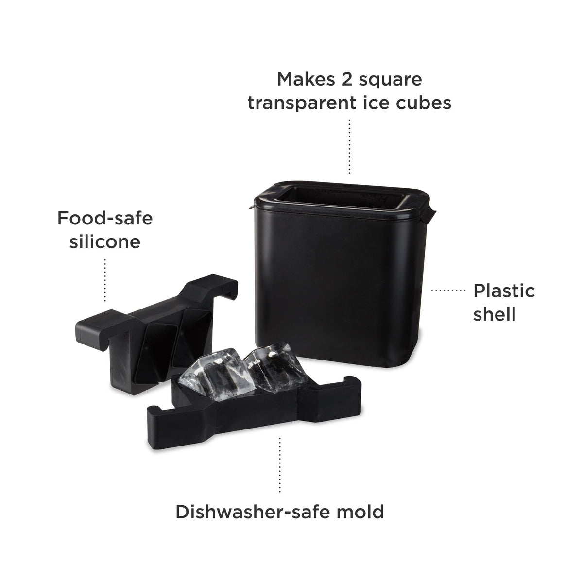 Glacier Rocks Clear Ice Maker - Knife Shift