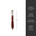Professional Citrus Zester with Acacia Wood Handle - Knife Shift