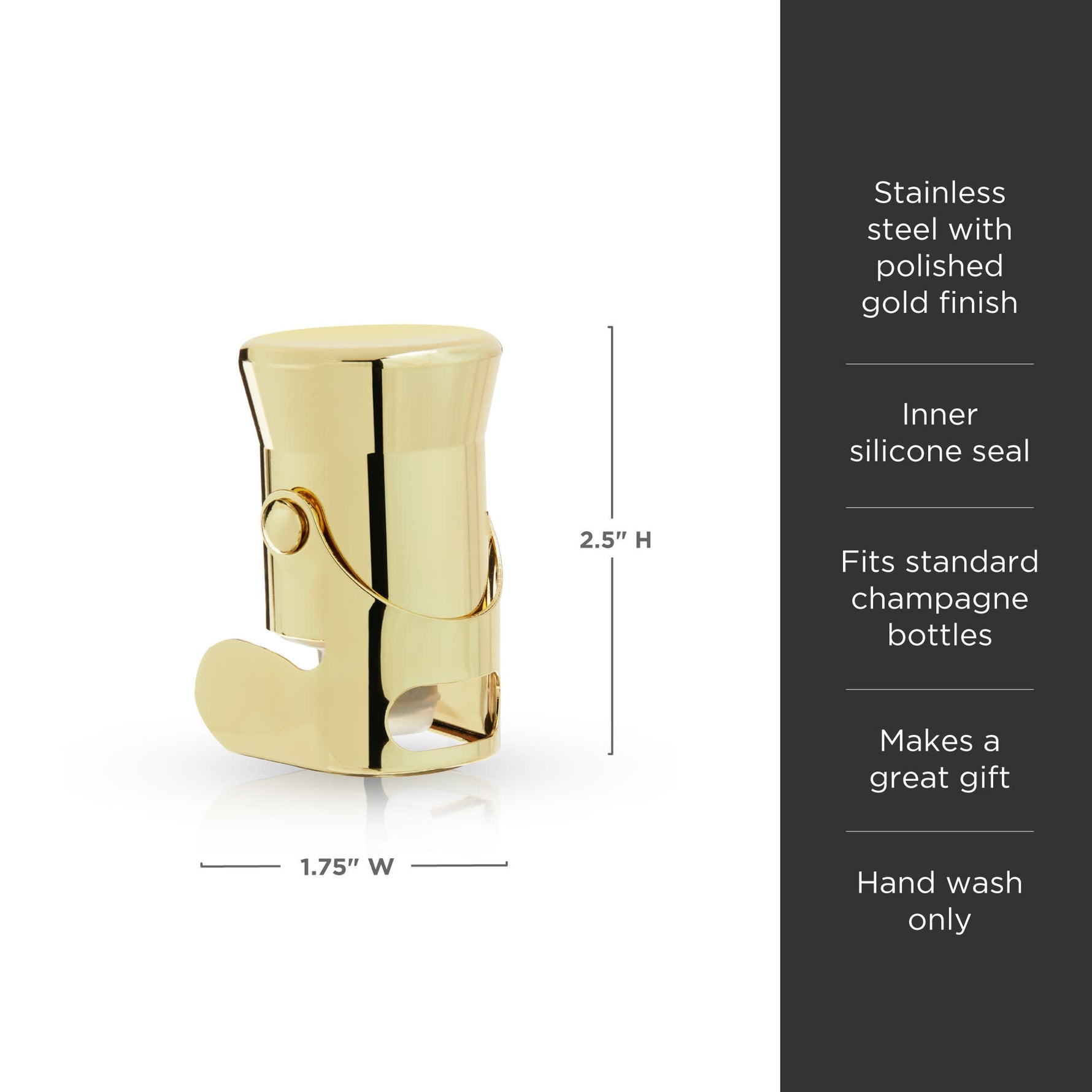 Belmont Heavyweight Champagne Stopper - Knife Shift