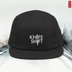 Knife Shift Logo - Embroidered Five Panel Cap-Embroidered Hats-gift ideas for foodies-Knife Shift