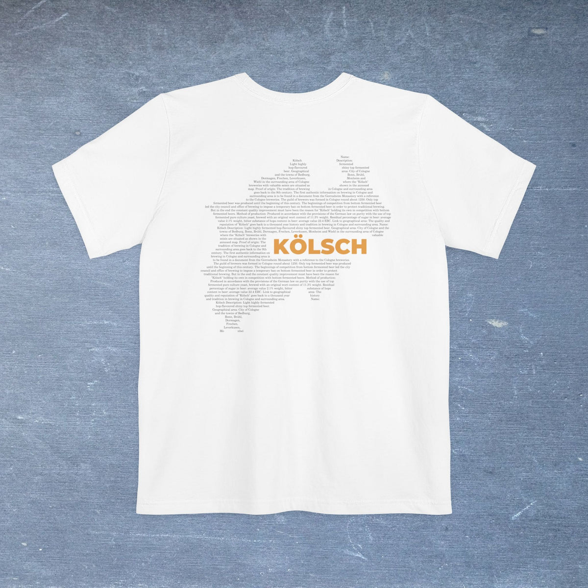 Kölsch Map - Pocket T-shirt-T-Shirt-gift ideas for foodies-Knife Shift