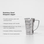 Stainless Steel Stepped Jigger - Knife Shift