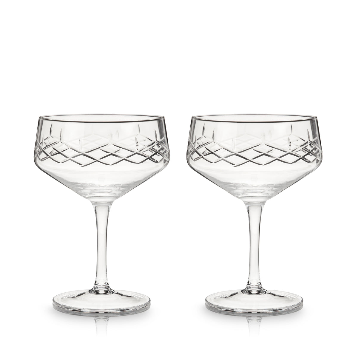 Admiral Crystal Coupe Glasses - Knife Shift