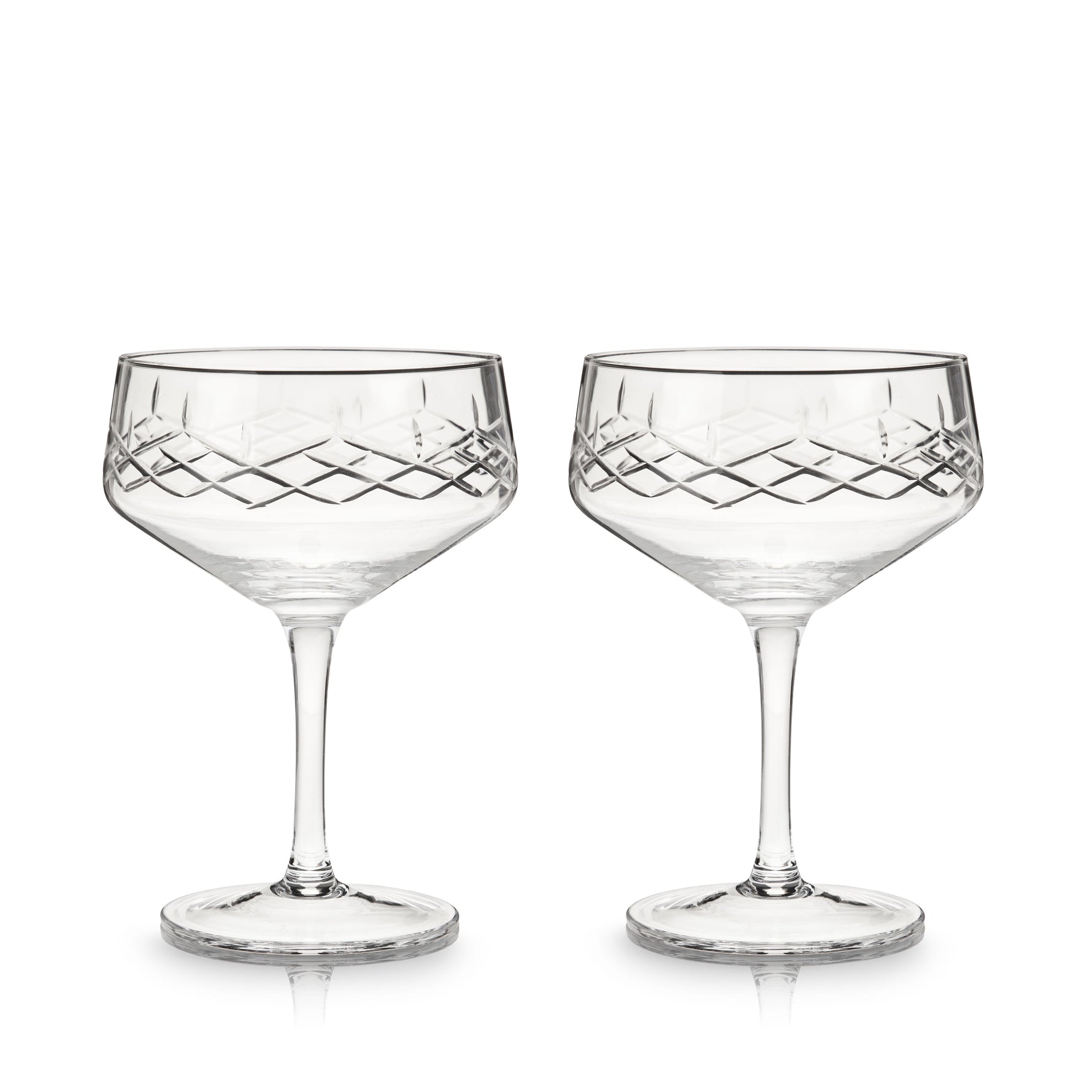 Admiral Crystal Coupe Glasses - Knife Shift