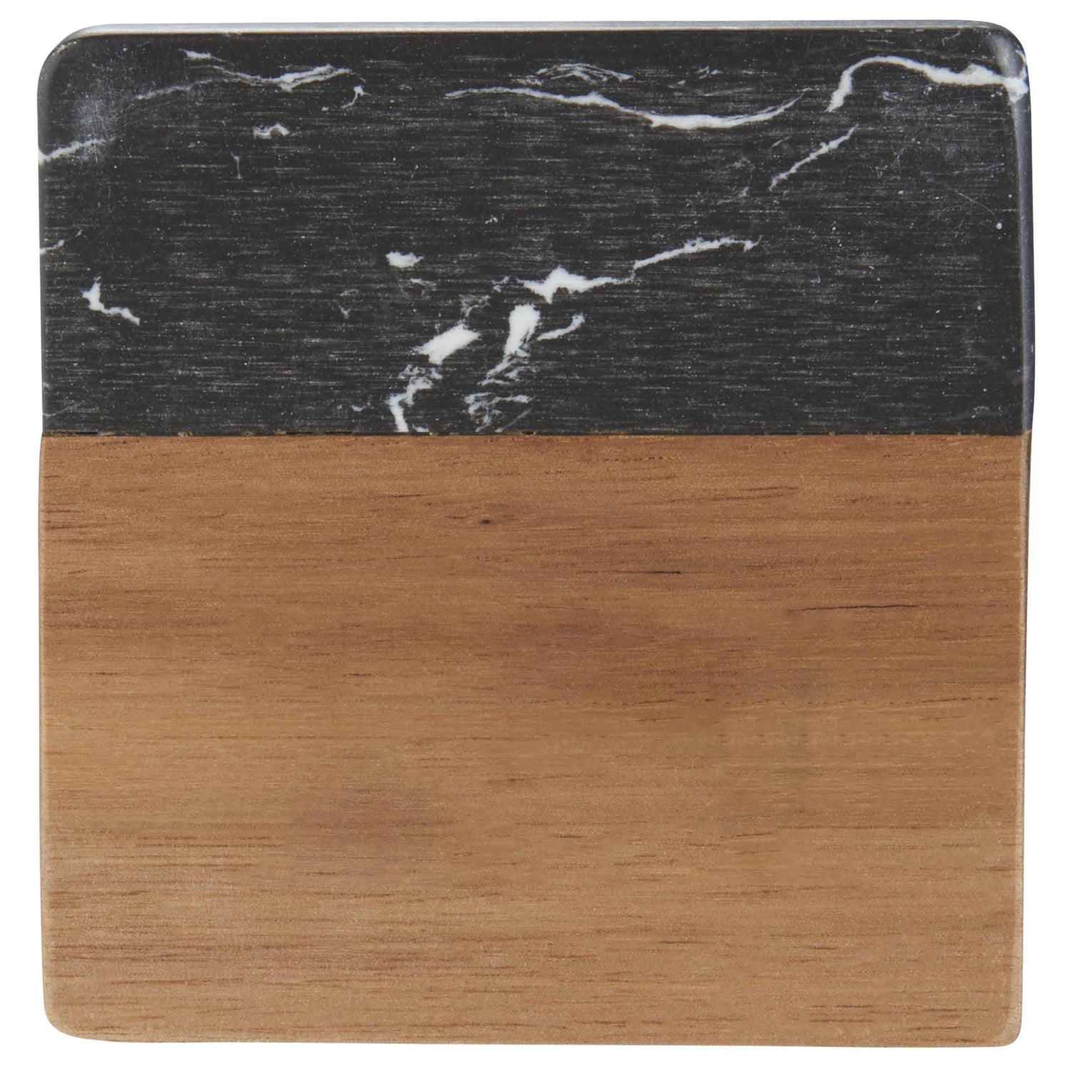 4 Pc Wood/Marble Coaster set - Knife Shift