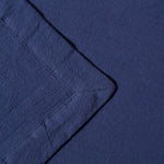 Washed Linen-Cotton Runner- Navy - Knife Shift