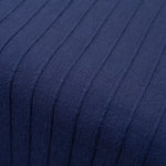 Washed Linen-Cotton Runner- Navy - Knife Shift