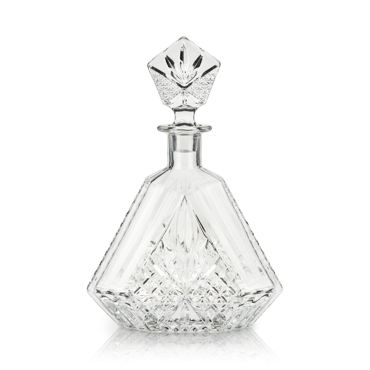 Admiral Crystal Irish Cut Whiskey Decanter - Knife Shift