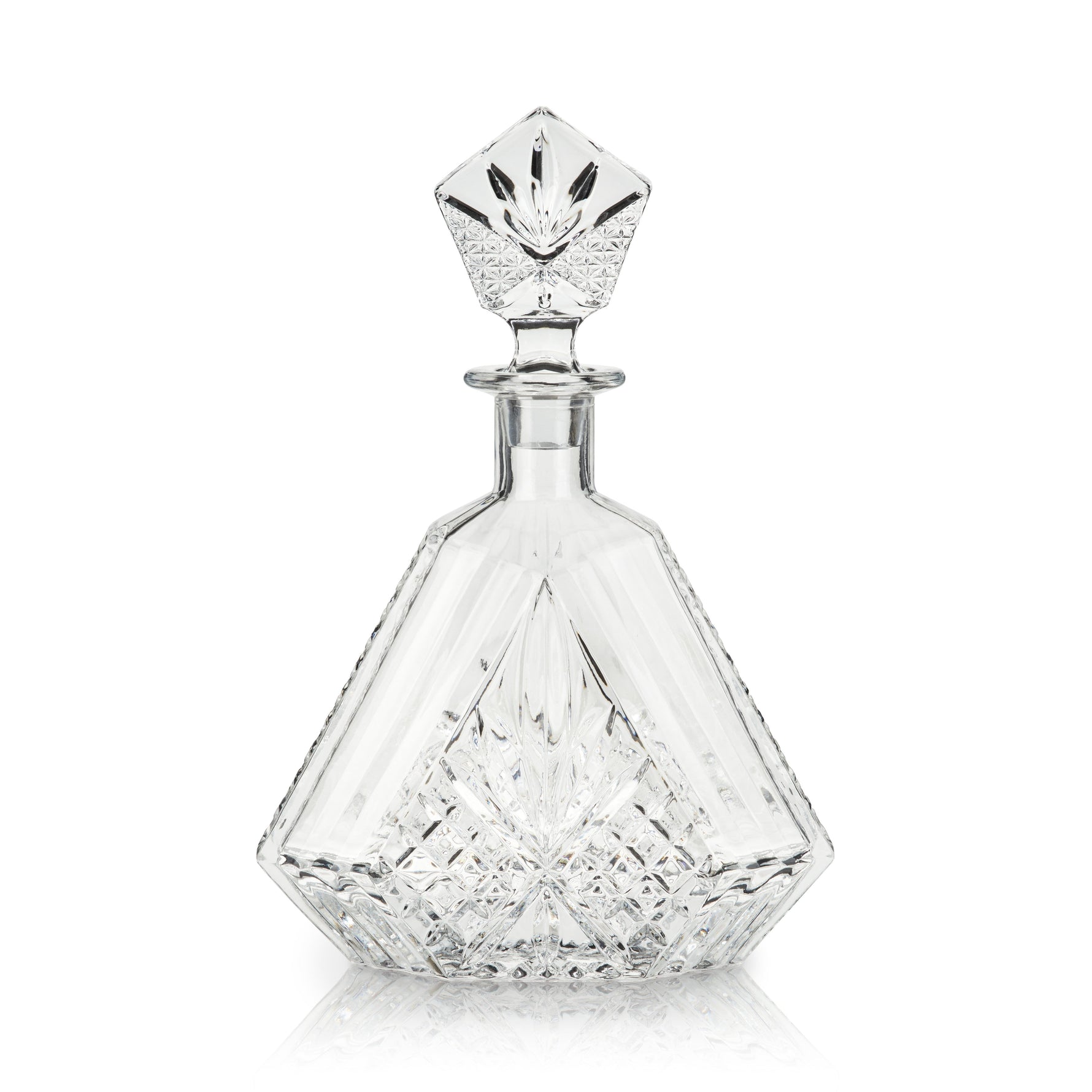 Admiral Crystal Irish Cut Whiskey Decanter - Knife Shift