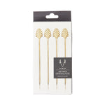 Art Deco Cocktail Picks in Gold Set of 4 - Knife Shift