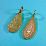Oyster Earrings - Knife Shift